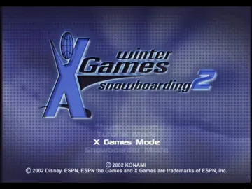 Winter X Games Snowboarding 2002 (USA) screen shot title